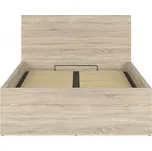 Postel Tetrix s roštem 120cm Dub sonoma