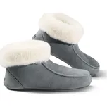 Kreibich&Fellhof Kožešinové bačkory MRAZOVKY Barva: šedomodrá, Velikost: 40