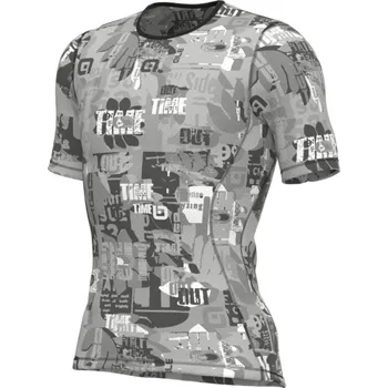 cyklistický dres ALÉ Cyklistické triko s krátkým rukávem - INTIMO BREAK - šedá