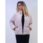 BudesIN Krémová zimní bunda Apolonia s vysokým límcem a raglánovým rukávem Velikost: L