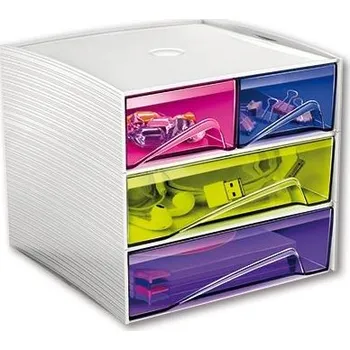 Zásuvkový box Cep MyCube Mini, 4 zásuvky, barevný 353.102