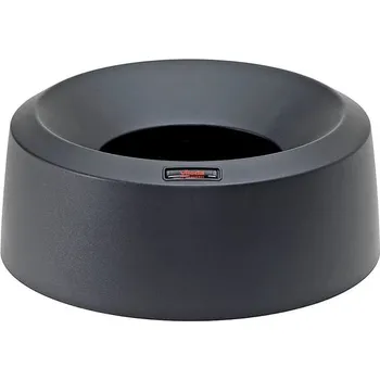 Odpadkový koš Kruhové víko EASTON, černé