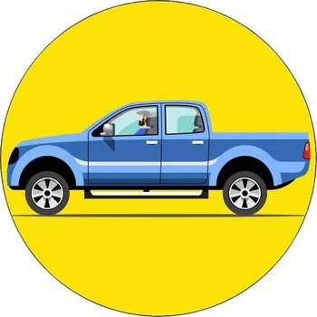 Jedlá dekorace na dort Jedlý papír off-road vůz 19,5 cm