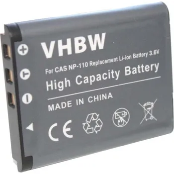 VHBW Baterie NP-110 / BN-VG212 pro Casio Exilim EX-Z2000 / EX-Z2300 / JVC Everio GZ-V500 / GZ-VX700, 750 mAh