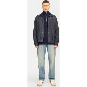 Pánský svetr Jack & Jones Svetr Perfect 12257773 Tmavomodrá Regular Fit XL