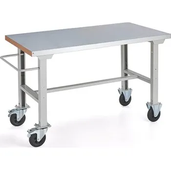 Dílenský stůl Mobilní dílenský stůl SOLID, 1500x800 mm, ocel