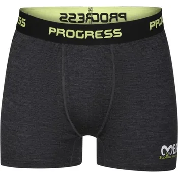 Boxerky PROGRESS MERINO BOXER Černá 2XL