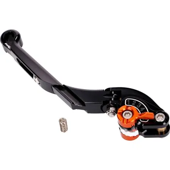 Brzda pro motocykl Puig Brzdová páčka levá Puig 2.0 sklápěcí, nastavovací - černo-oranžová PUI29-NNT
