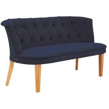 Sedací souprava SCALA, pohovka, moření přírodní, látka modrá