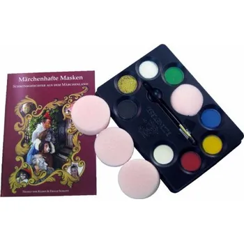 Speciální výtvarná barva Eulenspiegel Vánoční sada barvy na obličej "HO! HO! HO!"