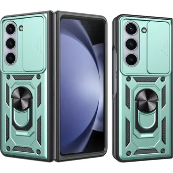 Pouzdro na mobilní telefon Kryt Samsung Galaxy Z Fold 6 Techsuit CamShield Pro green