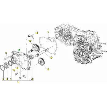 Piaggio Osa zadního kola Vespa 250 B0168885