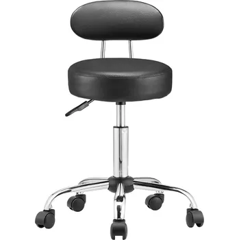 Stolička Kosmetická stolička s opěradlem 56 x 67-81 cm
