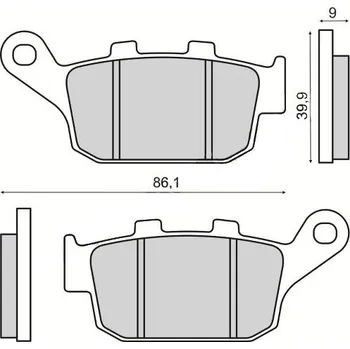 Brzda pro motocykl RMS Brzdové destičky 3520 RMS 225103520