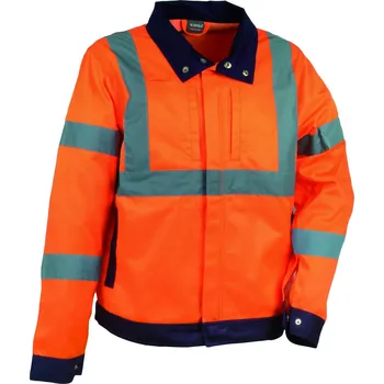 pracovní bunda Reflexní pracovní lehká bunda COFRA DAZZLE Barva: Reflexní oranžová, Velikost: 4XL