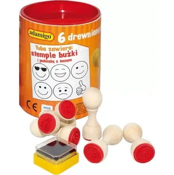 Dětské razítko Adamigo 6946 razítka 6 ks emotikony/smajlíci