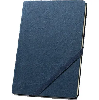 Zápisník HUXLEY. Notebook A5 s pevnou vazbou, vyrobený z voděodolného papíru, s linkovanými stránkami z materiálu s certifikací FSC™ a dalších kontrolovaných materiálů - Modrá