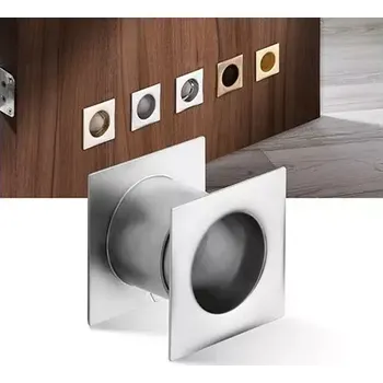 Větrací mřížka Větrací průchodka kovová hranatá - matný chrom