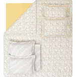 Set přehozu Lenzy, povlečení, prostěradla a povlaků na polštář, na jednolůžko, bavlněný, béžový 201162240