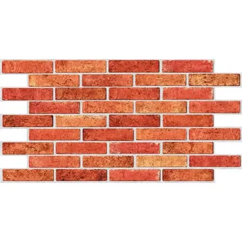 Obklad Orange Brick - 3D PVC obklad (962 x 499 mm - 0,47 m²)
