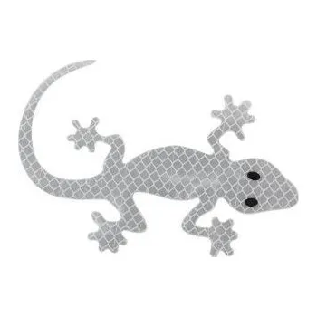 Reflexní nálepka Ještěrka GECKO stíbrná