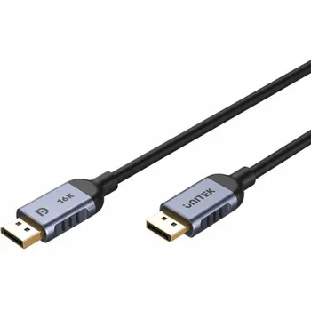 Počítač UNITEK C1626GY01-1.5M DisplayPort kabel Černá, Šedá