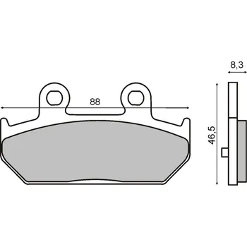 Brzda pro motocykl CL Brakes Brzdové destičky 1500 CL 200.3066.MS