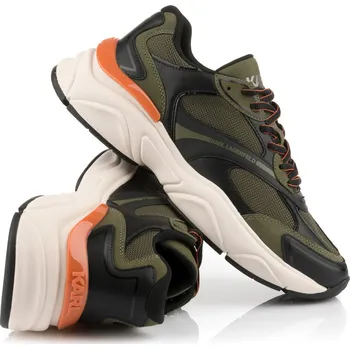 Pánská obuv TENISKY KARL LAGERFELD KOMET MESH MIX LO RUNNER BLACK LTHR & TEXT W/COMBAT