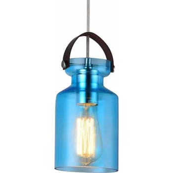 Závěsná lampa Platinet PLATINET ZÁVĚSNÁ LAMPA ZEFIR P161051 E27 SKLO MODRÁ 12x20 [44018]