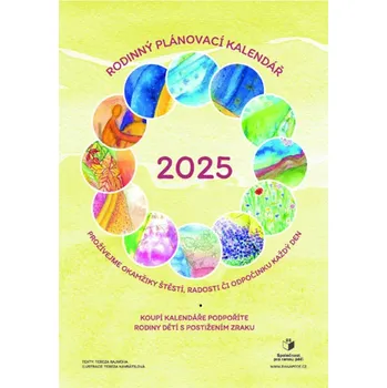 Blok Charitativní rodinný kalendář pro rok 2025 na podporu dětí