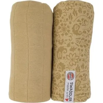 Přebalovací podložka LODGER Swaddler Flower Tribe 2balení 120 x 120 cm Sand