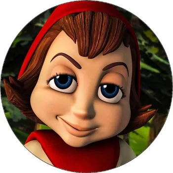 Jedlá dekorace na dort Jedlý papír Karcoolka 19,5 cm