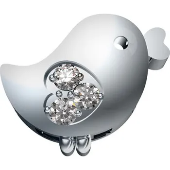 Náramek Zvířátka ELEMENTS dílek: Ptáček s brilianty (DCHF9205.001)