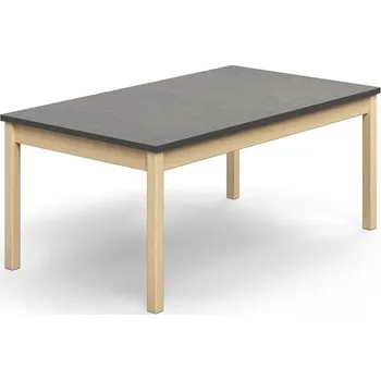 Psací stůl Stůl DECIBEL, 1400x800x590 mm, akustické linoleum, bříza/tmavě šedá