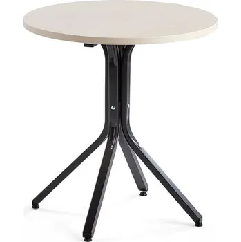Jídelní stůl Stůl VARIOUS, Ø700 mm, výška 740 mm, černá, bříza