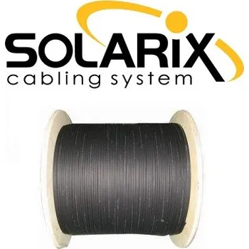 Kabel Solarix optický kabel DROP1000 12 vl. 9/125 SM LSZH universal, 500m, černý