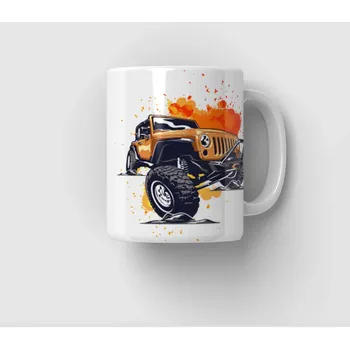 Hrnek Jeep Wrangler Rubicon 4x4 - Žlutá