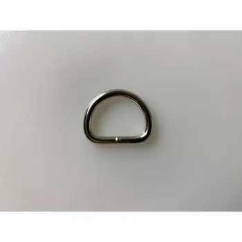 Polokroužek 20 mm - nikl (Polokroužek 20 mm - nikl / D-ring 20 mm - nickel)