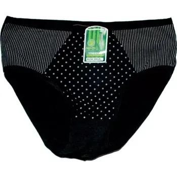 Dámské kalhotky bambusové s puntíčky 2786 černé