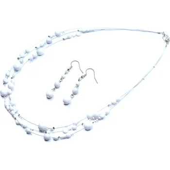 Souprava šperků Bižuterní souprava bílá Eshley