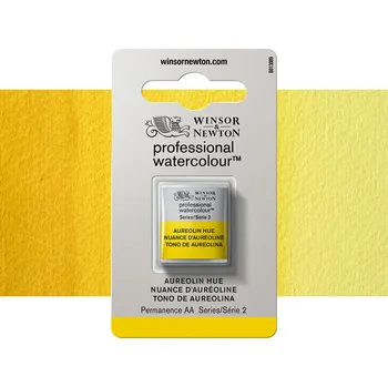 Vodová barva Akvarelová barva Winsor & Newton Professional, půlpánvička - Aureolin Hue