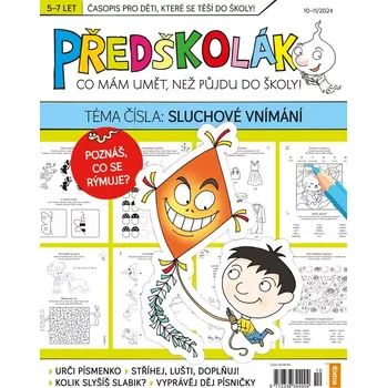 Časopis Předškolák 10–11/2024 (Sluchové vnímání)