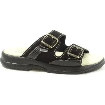 Dámské pantofle Santé N/517/33 dámské kožené pantofle se srdíčkem Barva: Černá, Velikost: 40