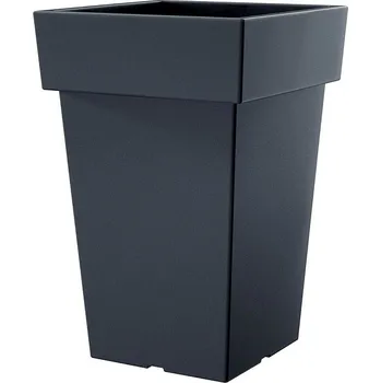 Zahrada Prosperplast Květináč vysoký LOFLY SQUARE 19,3 cm - barva: antracit