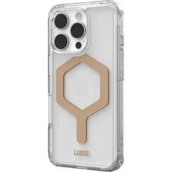 Pouzdro na mobilní telefon UAG Urban Armor Gear Plyo - Apple iPhone 16 Pro - extrémně odolné pouzdro - Ice / Gold - MagSafe kompatibilní (Case (UAG) Urban Armor Gear Plyo compatible with MagSafe for IPHONE 16 Pro ice / gold)