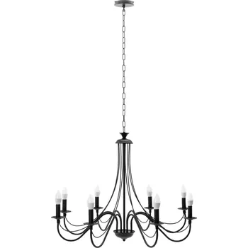 Toolight - Závěsné svítidlo 8xE14 60W APP210-3CPR, černá, OSW-08147