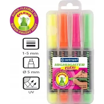 Zvýrazňovač ZVÝRAZŇOVAČE FLUO CENTROPEN 4 -5810
