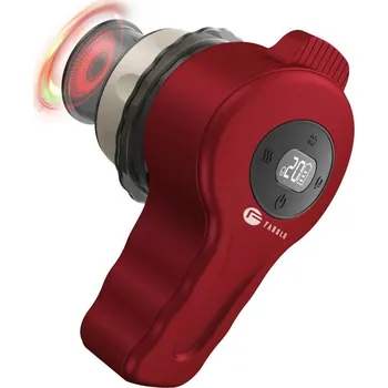 Baňkování Set elektrických vakuových masážních baněk Fabulo s červeným a modrým světlem 5 baněk v sadě | červená