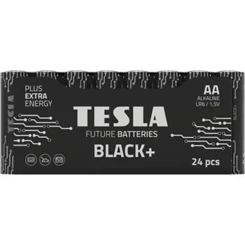Článková baterie Tesla AA BLACK+ alkalická, 24 ks fólie