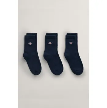 Dětská móda PONOŽKY GANT SHIELD SOCKS 3-PACK EVENING BLUE
